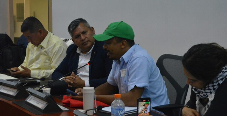 CLOC-Vía Campesina participa en encuentro de Amigos de la Tierra América Latina y el Caribe  con intervención sobre derechos campesinos en el Congreso de la República de Colombia