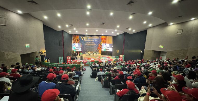 Organizaciones campesinas inauguran el VIII Congreso Continental de la CLOC-Vía Campesina en Oaxtepec, Morelos, México