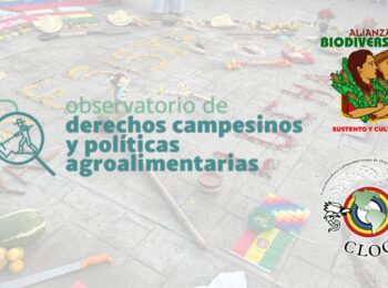 Nuevo Observatorio de Derechos Campesinos y políticas agroalimentarias lanzado por la CLOC LVC y Alianza Biodiversidad