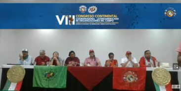 La CLOC-Vía Campesina realiza conferencia de prensa en Ciudad de México en marco de su VIII Congreso Continental