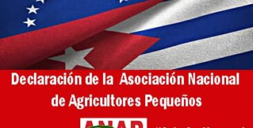 Declaración de la Asociación Nacional de Agricultores Pequeños ANAP Cuba en defensa de Venezuela
