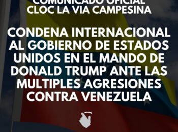Comunicado de la CLOC-Vía Campesina en solidaridad con Venezuela