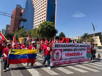 México: Movilización popular contra la agresión imperialista de EEUU contra Venezuela, México, Cuba, Colombia y Nicaragua